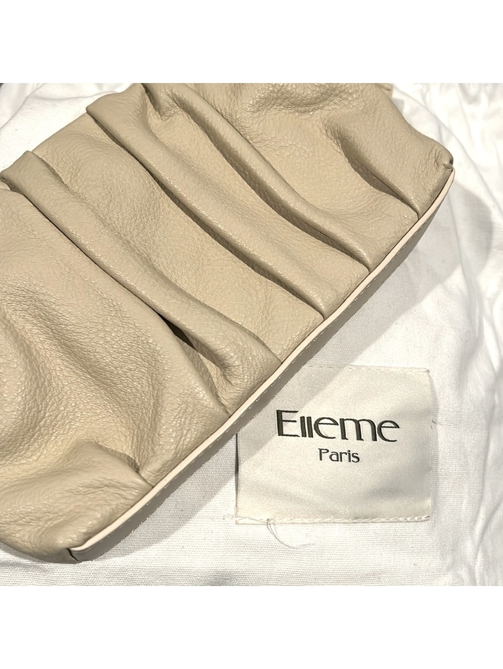 Nwt Elleme Mini Vague Pleated Leather Crossbody, New W/Tag, $480 Made In Italy — image 4 of 7